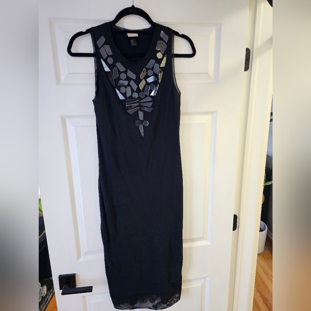 H&M Black Sequin Dress